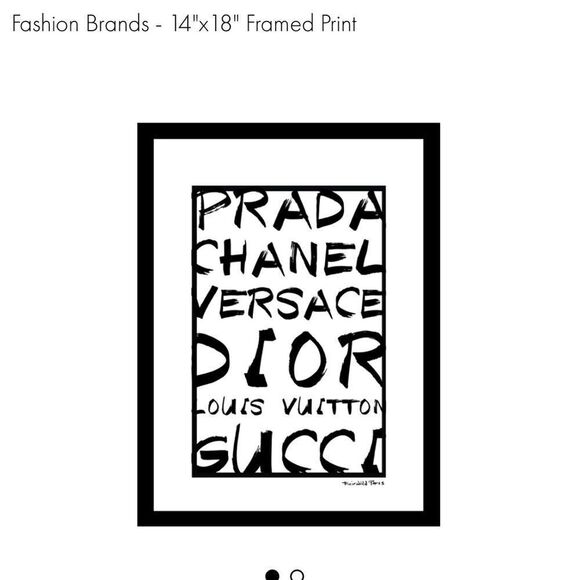 PRADA, CHANEL,VERSACE,DIOR THE FAIRCHILD PARIS PRINT EXCLUSIVE LUXURY FRAMED - Picture 1 of 6